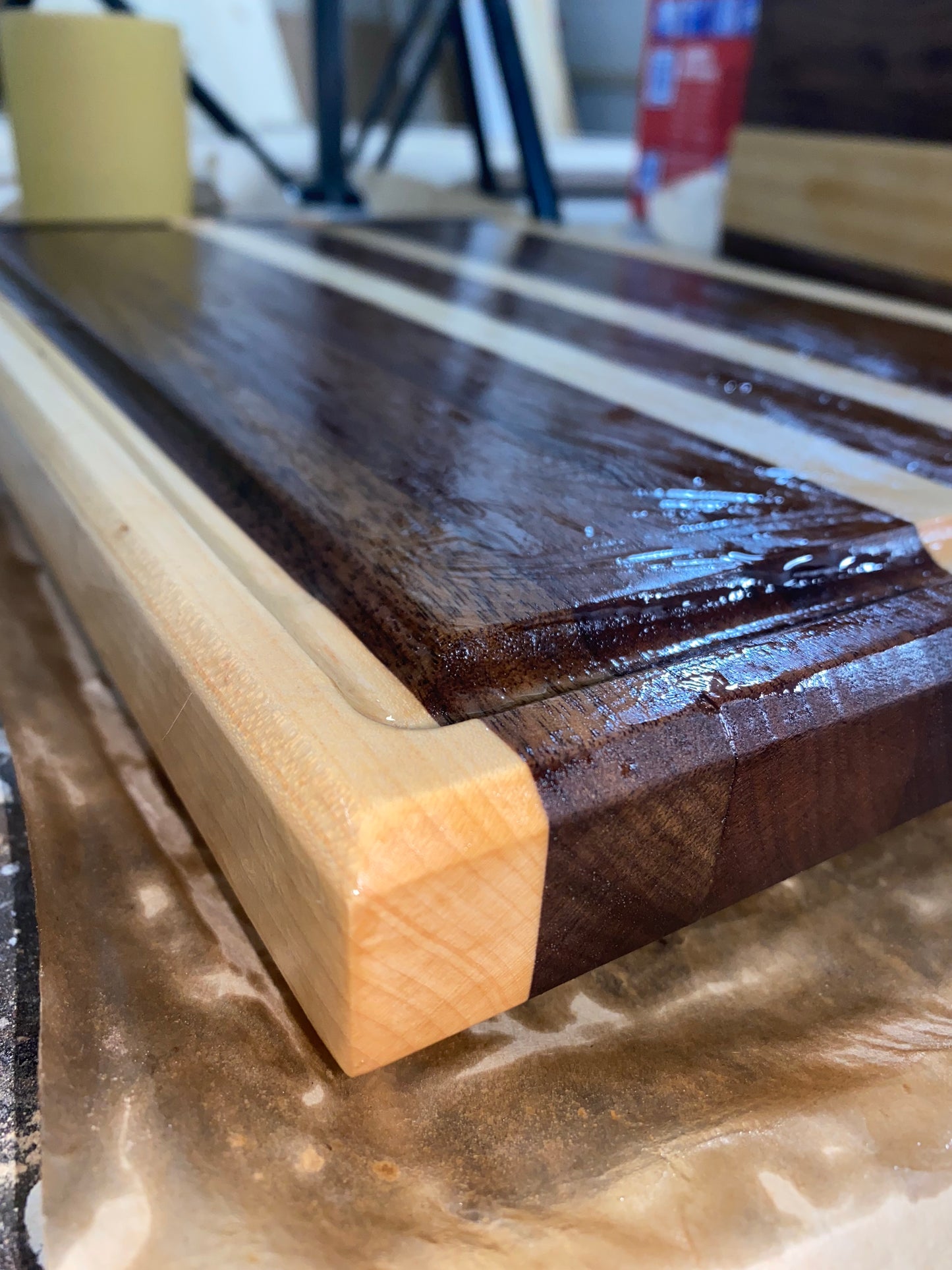Racing Stripe Cutting Board